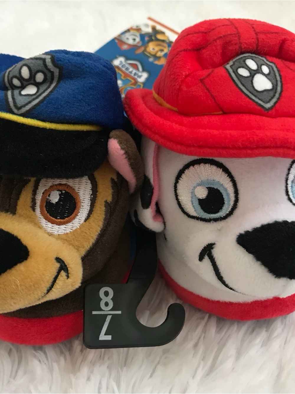 Paw Patrol Plush Slippers size 7/8, Brand NEW!